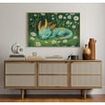 thumbnail image 1 of Whimsical Baby Dragon Wall Art Blue Fantasy Dragon Sleeping In Daisies Cute Magical Creature Nursery Decor Wall Art, Modern Wall Decor, 8x12 UNFRAMED, 1 of 2