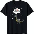 thumbnail image 1 of Whimsical Black T-Shirt with Friendly Graphic & Heartfelt, 1 of 5