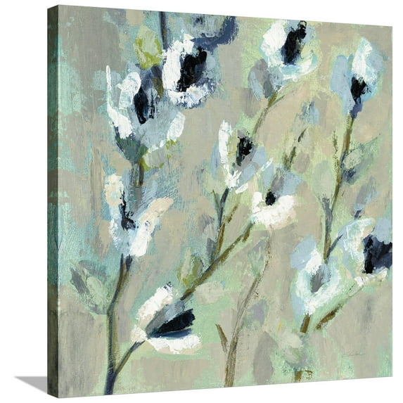 Art.com Whimsical Branch I Cool Stretched Canvas Print Wall Art by Silvia Vassileva, 30" x 30"