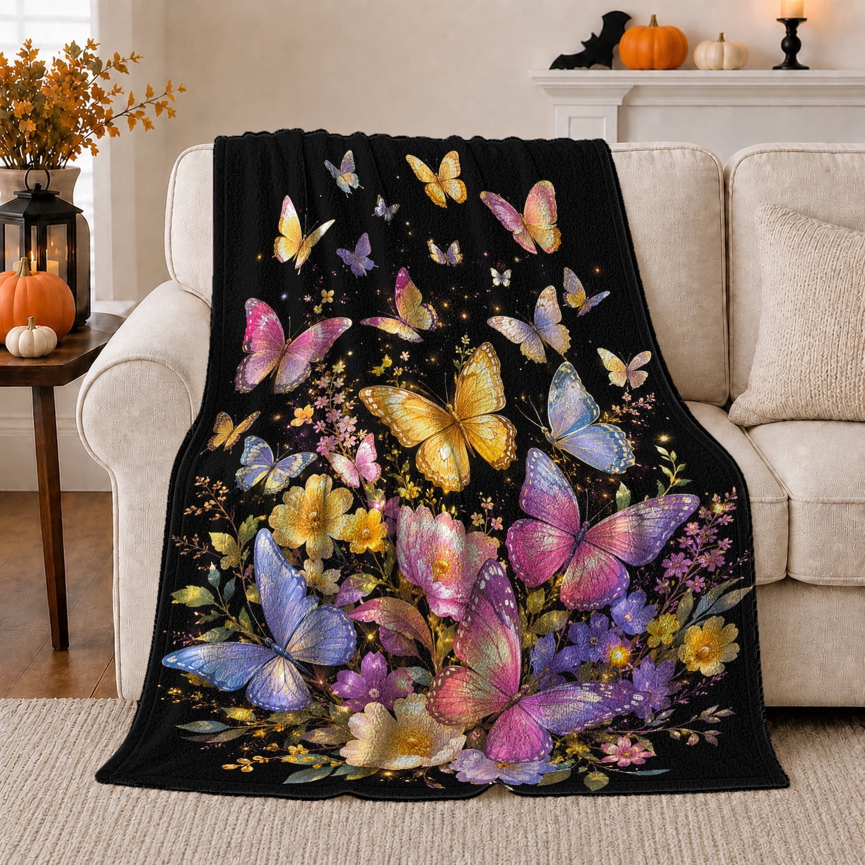 Whimsical Butterfly Garden Art Enchanting Cozy Friendship Quote Scene Whimsical Butterfly Garden Art Enchanting Cozy Friendship Quote Scene