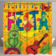 thumbnail image 1 of Whimsical Cartoon Shower Curtain with Colorful Design - "PipEasy", 1 of 5