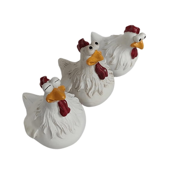 Whimsical Chick Family Garden Statues Shatterproof Resin Weather-Resistant Backyard Patio Decor Pet-Friendly Portable Design