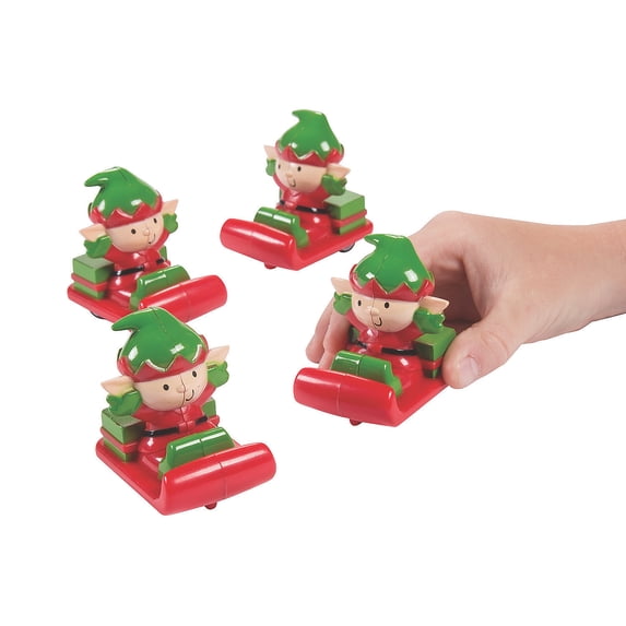 Whimsical Christmas Pullback - Party Favors - 12 Pieces
