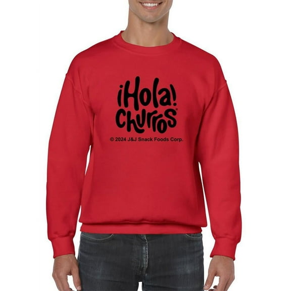 Whimsical Churro Lover Design - Retro Snack-Themed Artwork Men's Sweatshirt