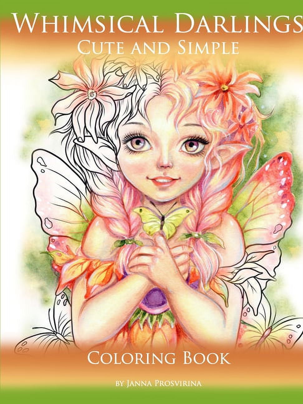 Whimsical Darlings: Cute and Simple: Coloring Book, (Paperback ...