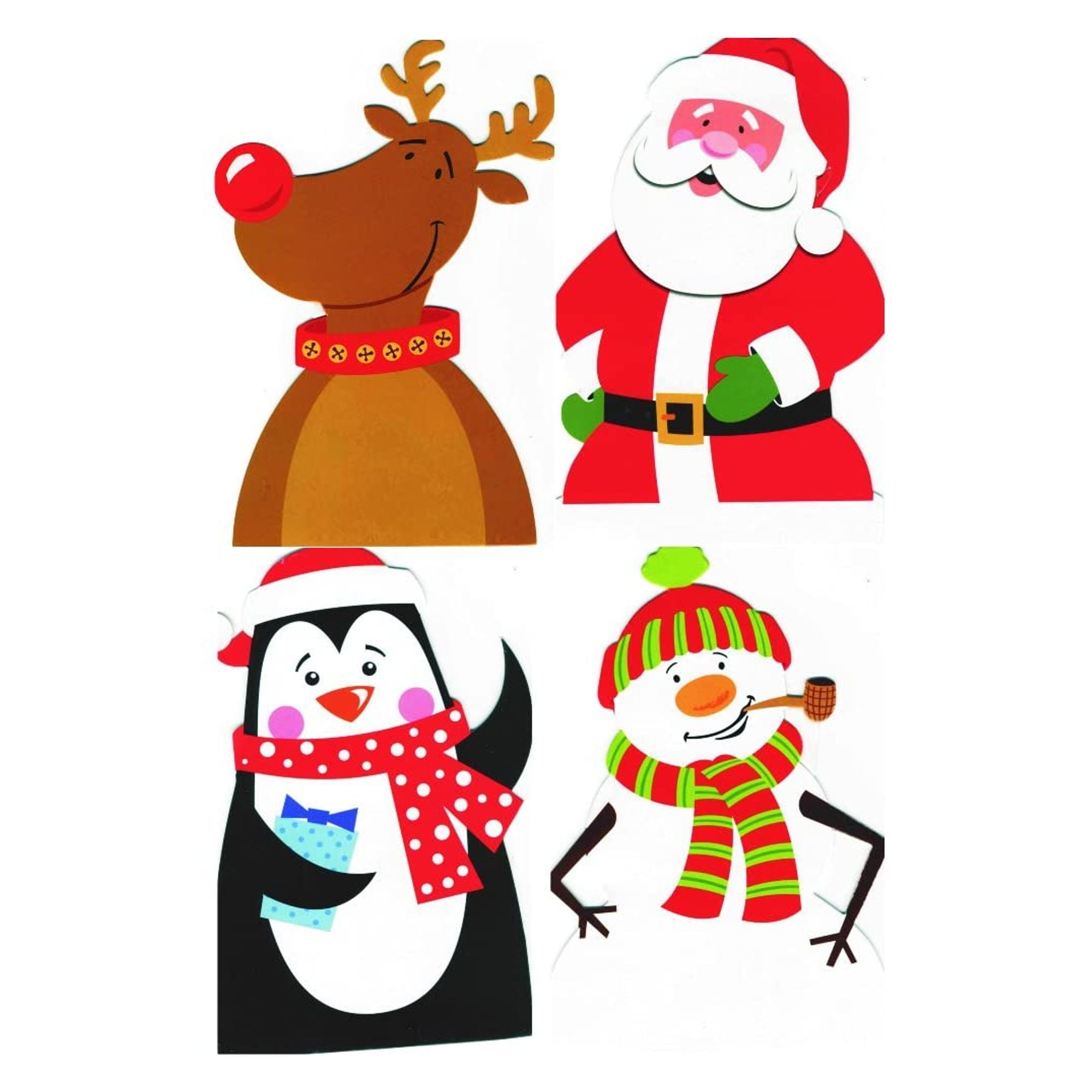 Whimsical Die Cut Holiday Cards with Envelopes Assorted 7in. x 4 1