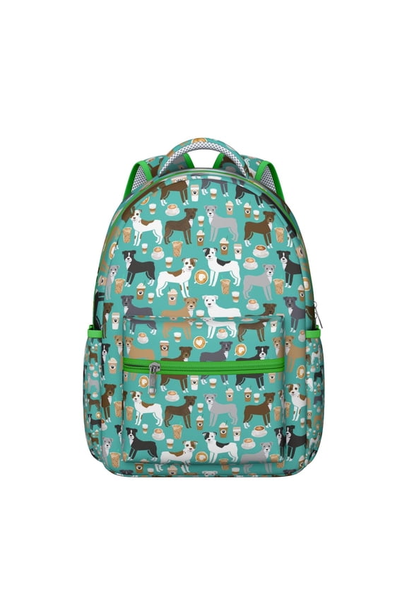 "Whimsical Dog Design Backpack - All-Purpose Water-Resistant Pack, Perfect Student Gift with Dog Theme, Multiple Compartments for Optimal Organization"