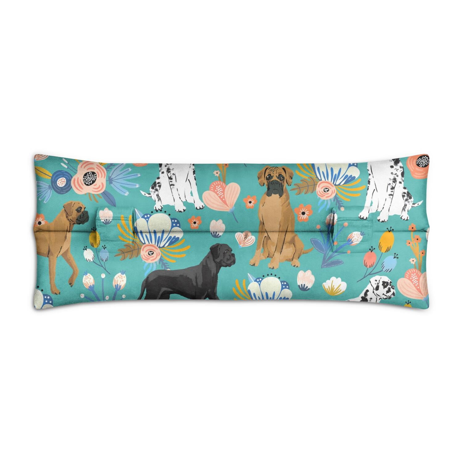 Whimsical Dog Print Mastectomy Pillow for Car - Post Surgery Seatbelt Cushion - Soft Pressure Relief Pad for Breast Surgery