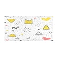 thumbnail image 1 of Whimsical Doodle Medley 39x20" Bath Mat Carpet, Absorbent and Non-Slip for Kitchen or Bathroom, Quick-Drying, 1 of 8