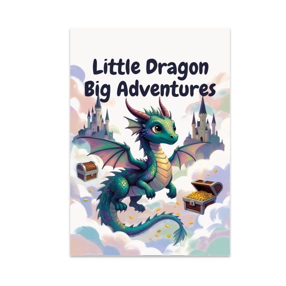 Whimsical Dragon Wall Decor - Fantasy Art Enthusiast - 13x19 Poster Print
