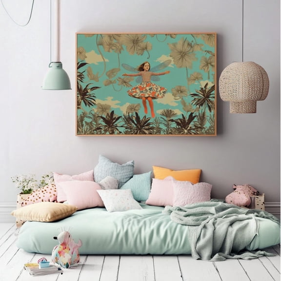 Whimsical Fairy Fantasy Bohemian Wall Art Poster Unframed Paper Print
