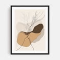 thumbnail image 1 of Whimsical Floral Line Art - Line Drawing Abstract Minimalist Modern Art Boho Nature Botanical Surrealism Black Framed Wall Art Print 16 x 20 inches, 1 of 3