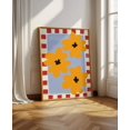 Maxima Bold Whimsical Flowers Abstract Poster, Maximalist Botanical, Eclectic Hand ...