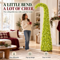 Whimsical Foldable Christmas Tree, Artificial Holiday Tree with Playful ...