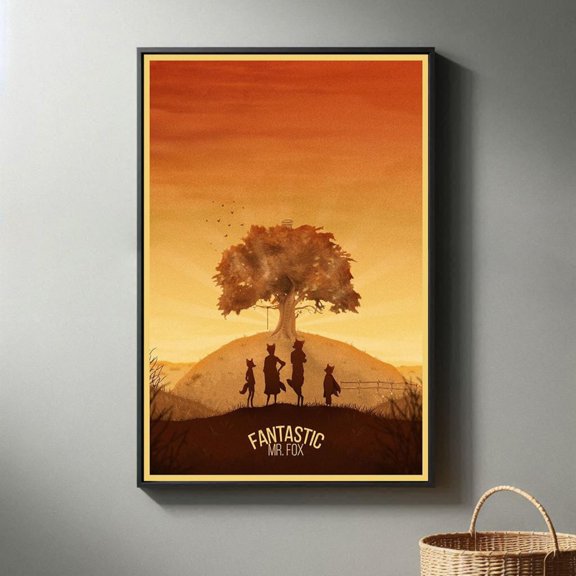 Whimsical Forest Stop Motion Fox Dapper Suit High Quality Cinema Art, Unframed Poster