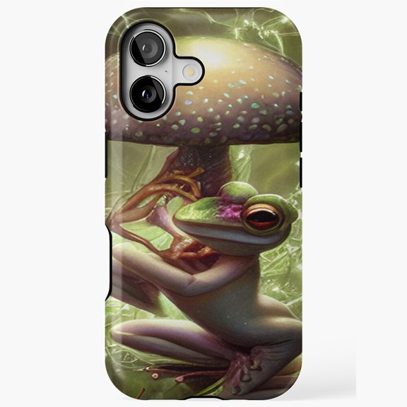 Whimsical Froggy Trip Psychedelic Phone Case with iPhone 17 to 11 Pro Max