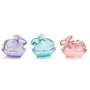 Whimsical & Functional: burton+BURTON Iridescent Glass Easter Bunny Candy Dish Set (3 Colors Set)