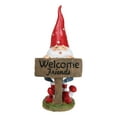 thumbnail image 1 of Whimsical Garden Mr Gnome By Toadstool Mushrooms Welcome Friends Sign Figurine, 1 of 9