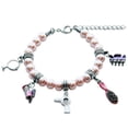 thumbnail image 1 of Whimsical Gifts 1403S-BR Beautician Charm Bracelet In Silver, 1 of 1