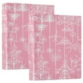 thumbnail image 1 of Whimsical Holiday Designs 12.4x10.6in PVC Round Ring Binder, D-Ring 3-Hole, Metal Clip, 200 Sheets, 1 of 10