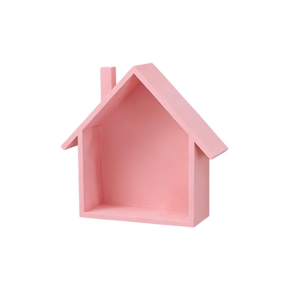 Whimsical House-Shaped Wall Shelf for Stylish Storage and Display in Nurseries, Dining Rooms, and Play Areas