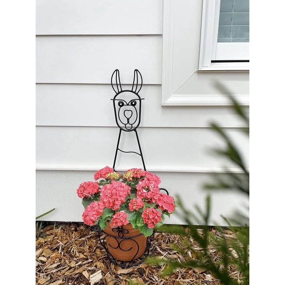 Whimsical Lamma Planter Set Cute Indoor/Outdoor Pots for Plants, Storage & Decor 2-Pack