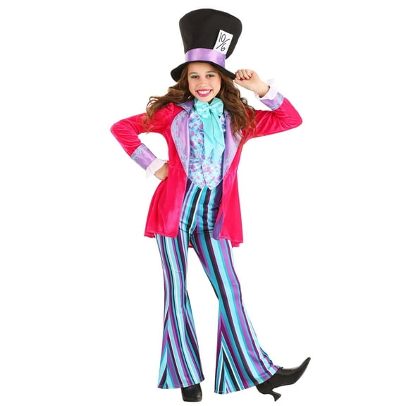 Whimsical Mad Hatter Costume for Girl's