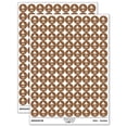 thumbnail image 1 of Whimsical Magical Wizard Cap Mushroom Fungi 200+ Round Stickers - Brown - Matte Finish - 0.50" Size, 1 of 3