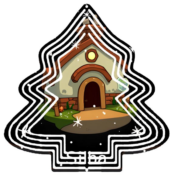 Whimsical Metal Christmas Tree Wind Decorations - Festive Garden Spinners with Snowflake Patterns for Cozy Holiday Yards