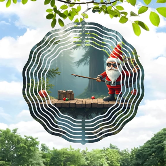 Whimsical Metal Hanging Wind Spinners - Enchanting Garden Decor with Unique Patterns Perfect for Yard and Outdoor Spaces