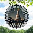 thumbnail image 1 of Whimsical Metal Hanging Wind Spinners with Dynamic Wave Patterns - Festive Yard and Garden Decor Perfect for Outdoor Spaces, 1 of 6