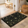 thumbnail image 1 of Whimsical Moon Washable Small Entryway Area Rugs 2'x3', Mysterious Dark Green Cosmic Crystal Moths Floral Washable Throw Rug Non-Slip Sturdy Edge Binding Carpet for Front Door Floor Room Entry, 1 of 9