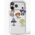 Whimsy Purple Whimsical Mushroom Characters Gray, Purple and Orange Tough Case for ...