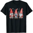 thumbnail image 1 of Whimsical Nurse Christmas Gnomes T-Shirt for RN and Nursing School Holiday Cheer, 1 of 5