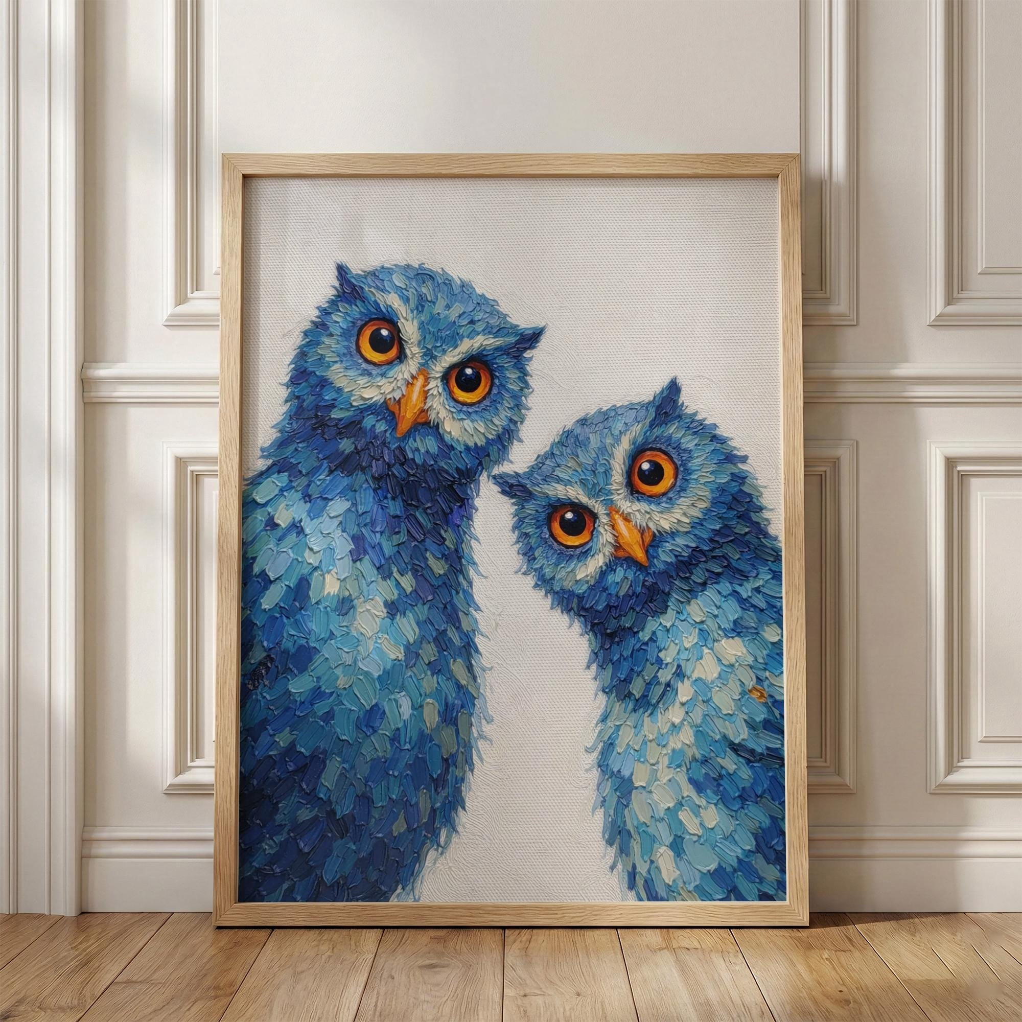 Whimsical Owl Art Bird Cute Animal For Modern Poster , Poster Print ...