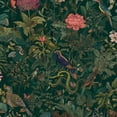 thumbnail image 1 of Whimsical Peel and Stick Wallpaper Botanical Garden Birds Butterflies Tropical Plants Wall Mural 23.6in x 9.8ft Self Adhesive Removable Wall Paper Renter Friendly Wallpaper for Kids Bedroom Studio, 1 of 8