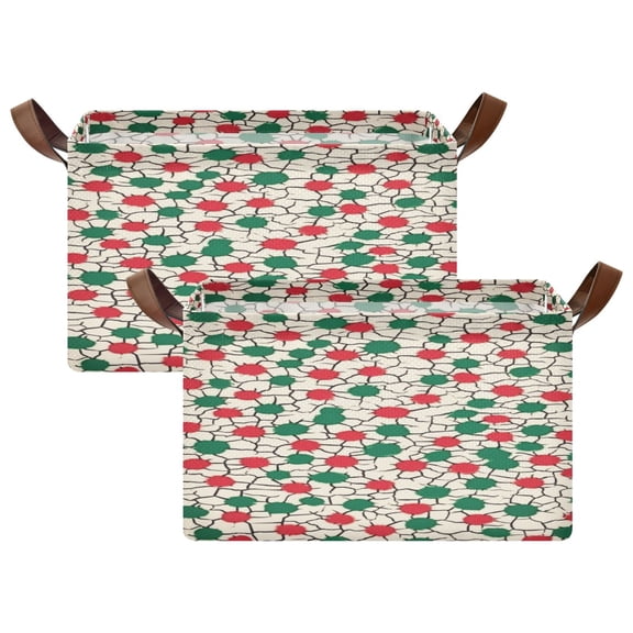 Whimsical Polka Dots 16.9x11.4x10in Foldable Open Home Storage Bins Durable Water Resistant Shelf Baskets