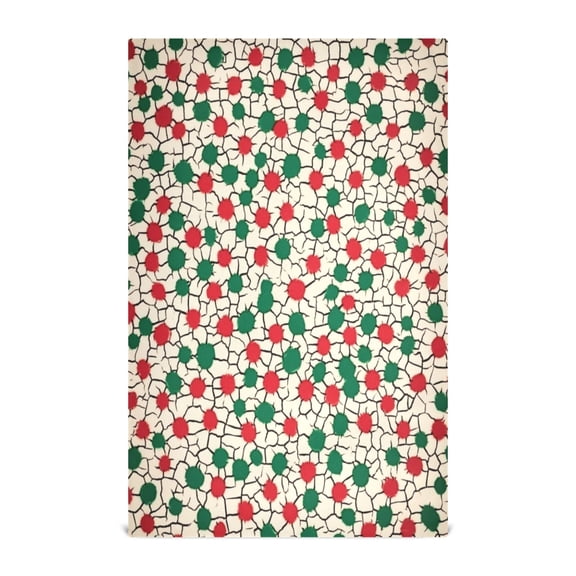 Whimsical Polka Dots Kitchen Towels Set of 4 Tea Towels for Kitchen Decorative Waffle Dishcloths 28x18in