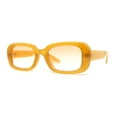 thumbnail image 1 of Whimsical Pop Color Oval Rectangle Mod Sunglasses All Orange, 1 of 4