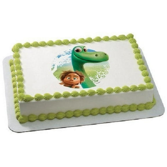 Whimsical Practicality Good Dinosaur Arlo & Spot Edible Icing Image Cake Topper, 6" Round