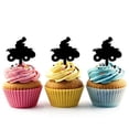thumbnail image 1 of Whimsical Practicality's ATV Offroad Silhouette Acrylic Cupcake Toppers 12 pcs, 1 of 1