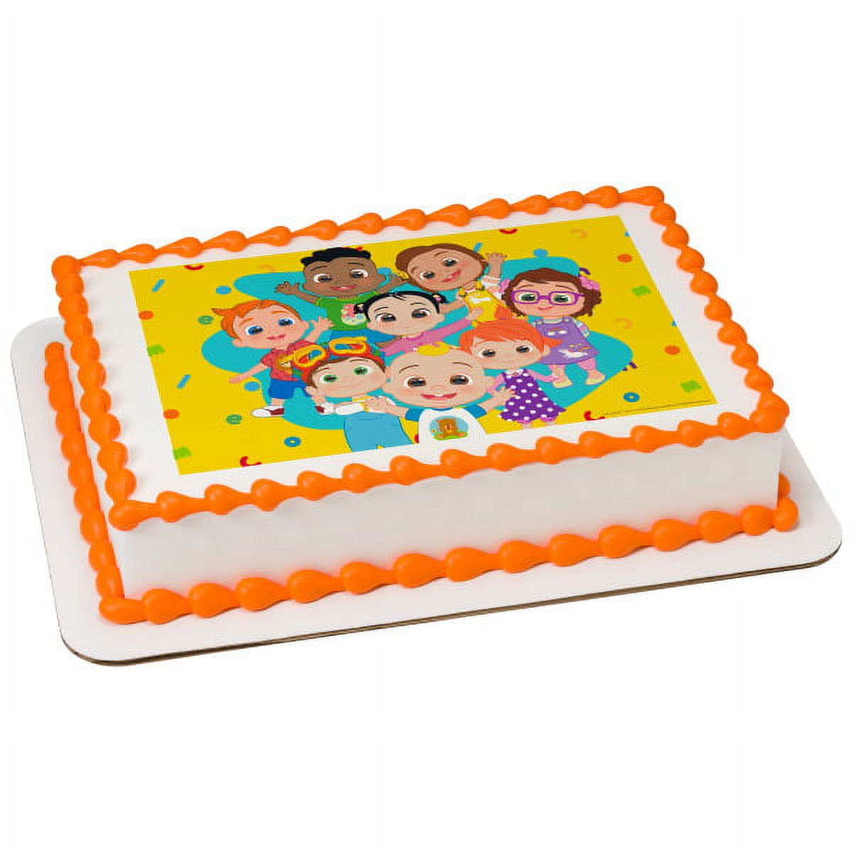 Whimsical Practicality's CoComelon Fun Day Edible Icing Image Cake Topper-1/4 Sheet or Larger