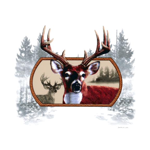 Whimsical Practicality's Deer Hunting Edible Icing Image Cake Topper-1/4 Sheet or Larger