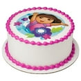 thumbnail image 1 of Whimsical Practicality's Dora The Explorer Edible Icing Image Cake Topper-8 inch Round or Larger, 1 of 2