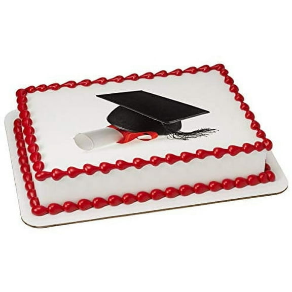 Whimsical Practicality's Graduation Hat Edible Icing Image Cake Topper-1/4 Sheet or Larger
