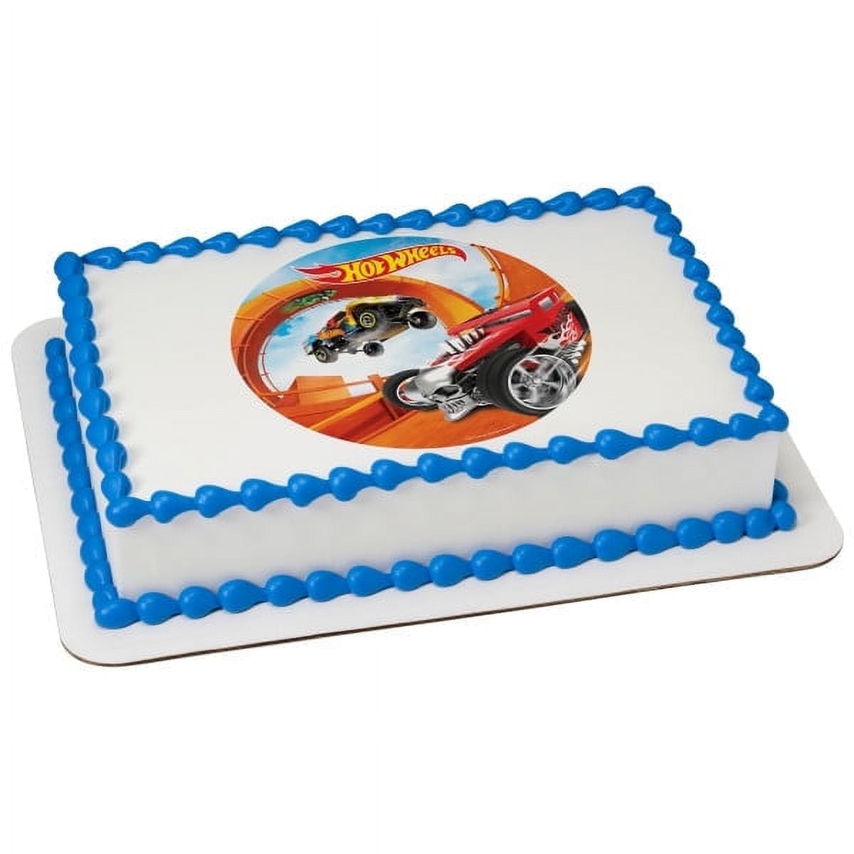 Whimsical Practicality's Hot Wheels Edible Icing Image Cake Topper-1/4 Sheet or Larger