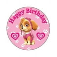 thumbnail image 1 of Whimsical Practicality's Paw Patrol Skye Happy Birthday Edible Icing Image Cake Topper-8 inch Round or Larger, 1 of 1
