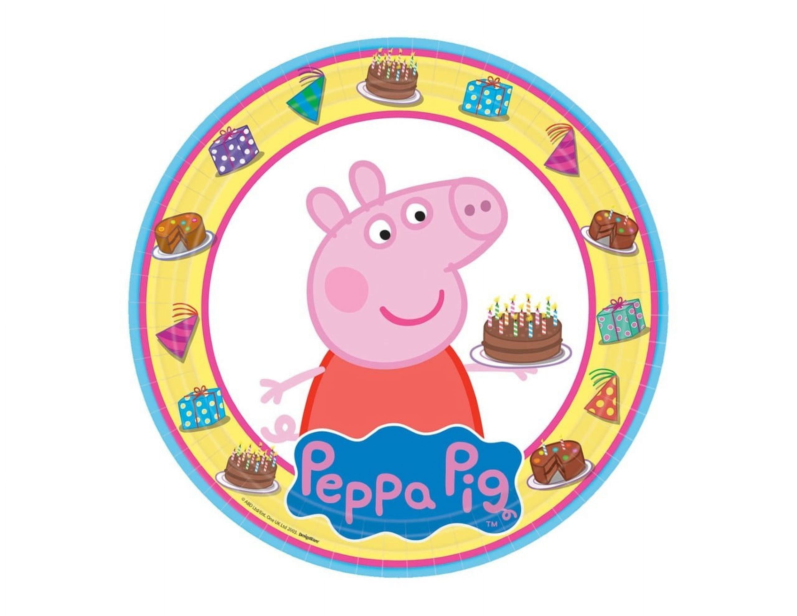 Peppa Rizz Round Whimsical Practicality's Peppa PigEdible Icing Image for 8 inch round ...