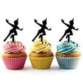 thumbnail image 1 of Whimsical Practicality's Peter Pan Silhouette Acrylic Cupcake Toppers 12 pcs, 1 of 1