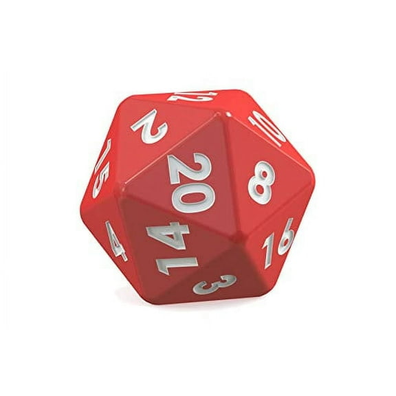 Whimsical Practicality's Red D20 Dice Gaming Edible Icing Image Cake Topper-1/4 Sheet or Larger